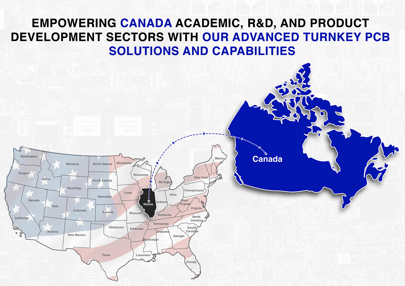 PCB MANUFACTUER & ASSEMBLY CANADA​