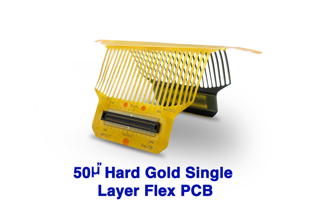 hard gold single layer flex pcb