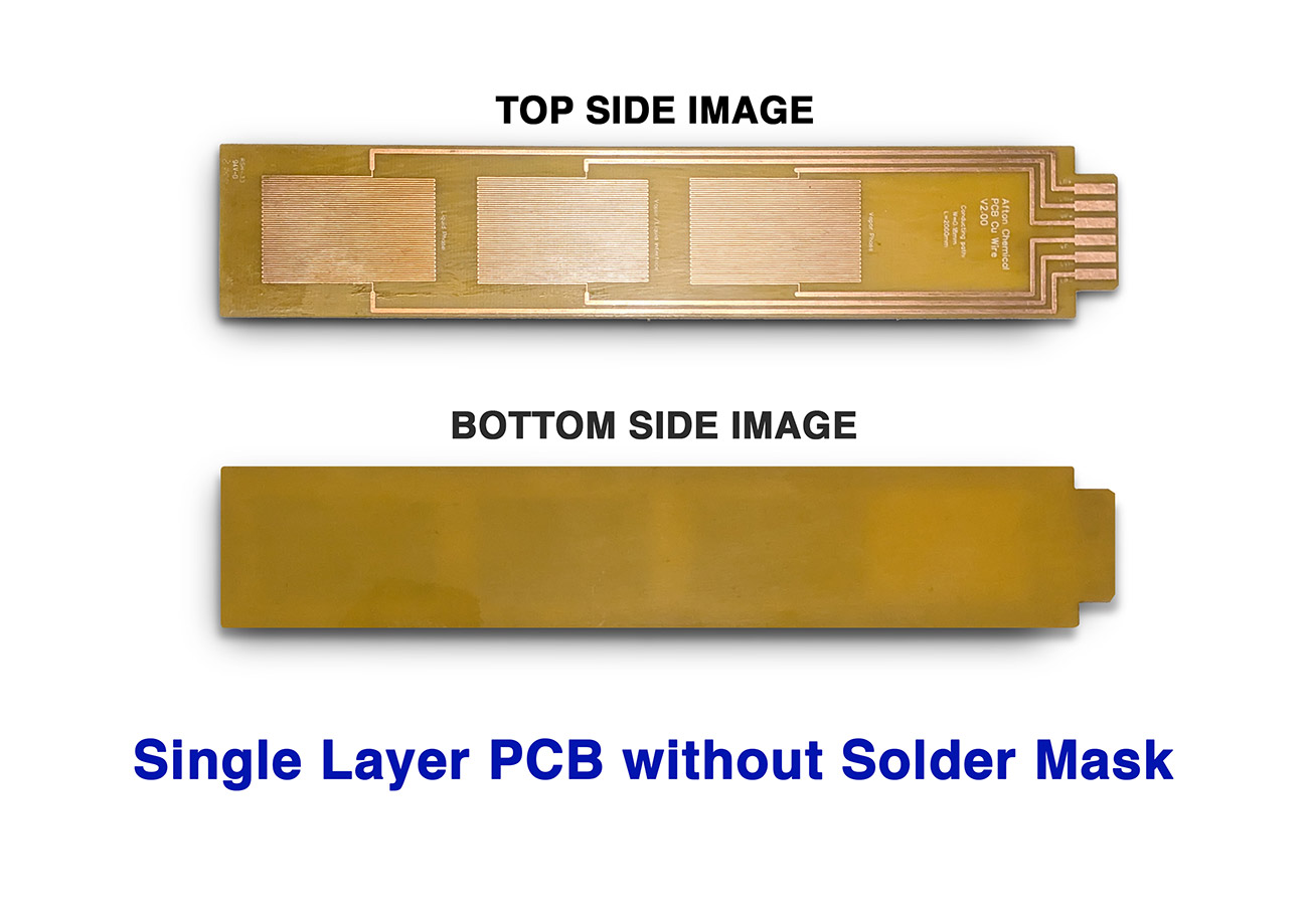 single layer pcb without solder mask