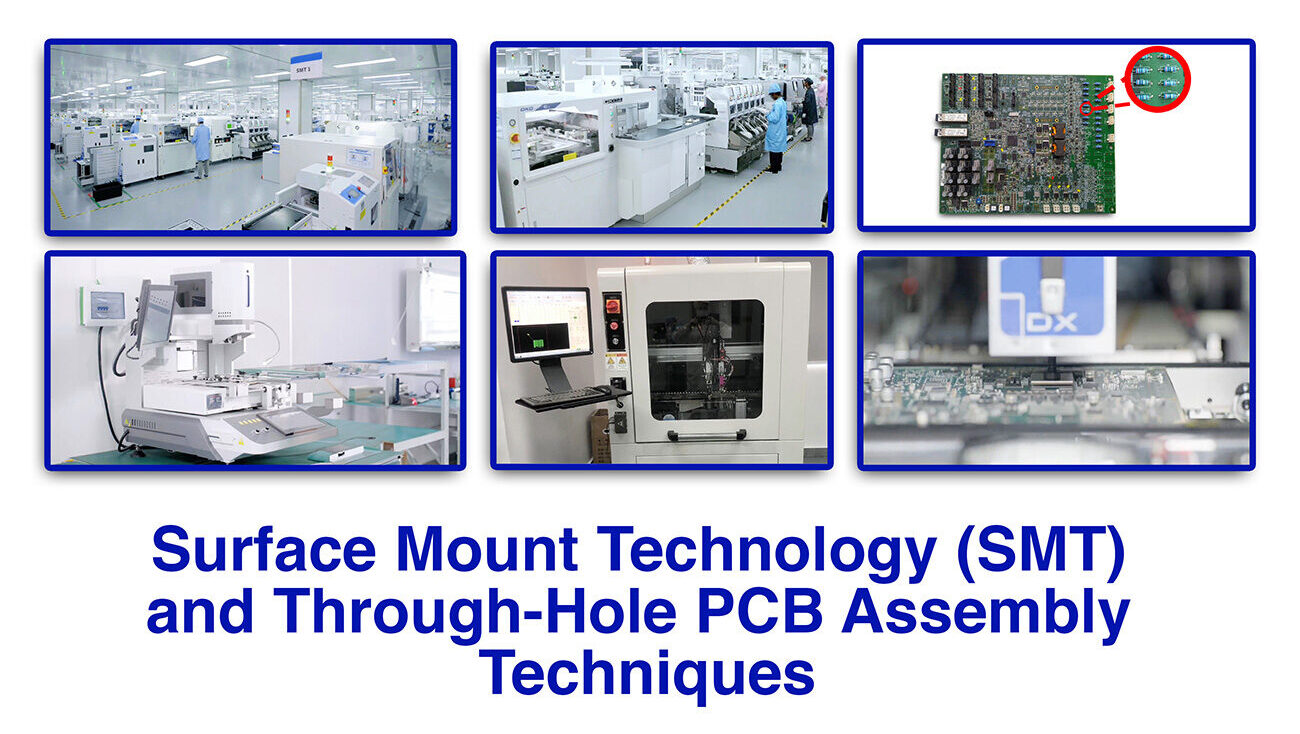 smt and through hole PCB assembly