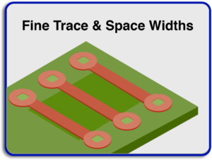 Fine Trace and Space Widths