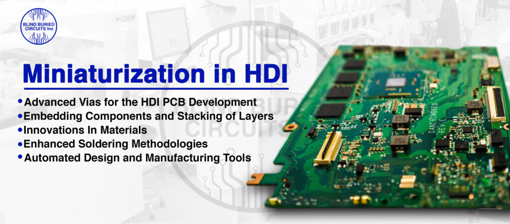 Miniaturization for HDI PCB Technology