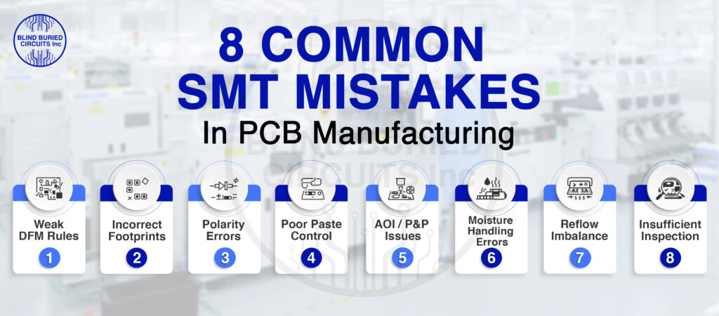 SMT Mistakes In PCB Manufacturing