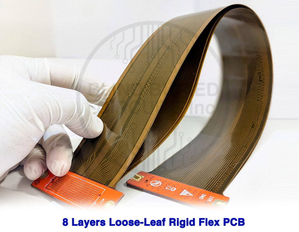 8 Layers Loose-Leaf Rigid Flex PCB