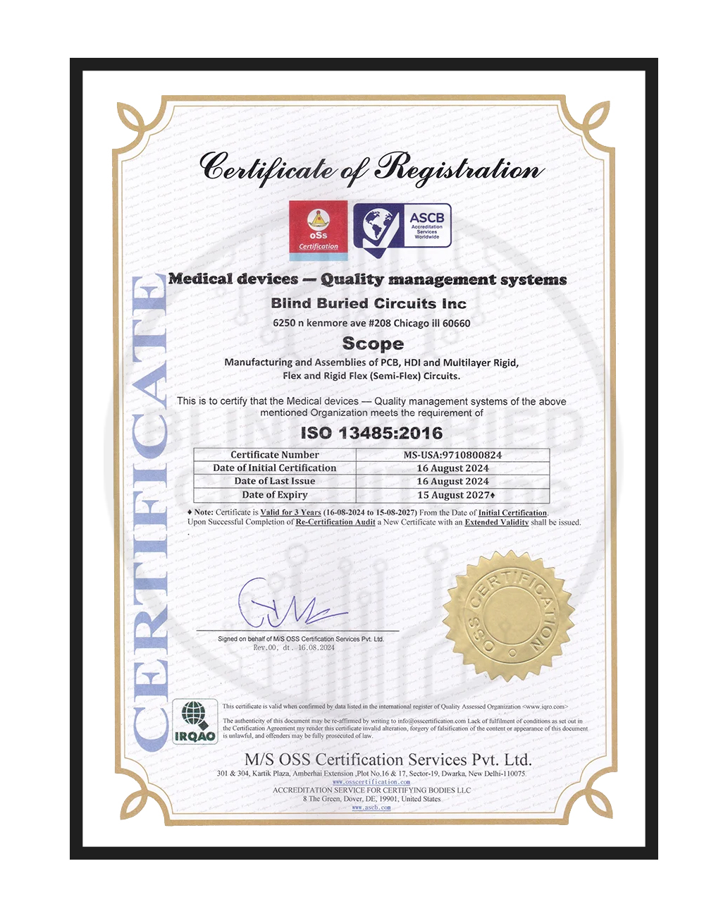 Medical Devices Quality Certifications