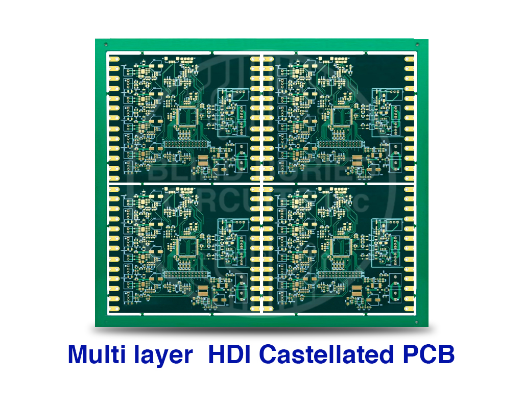 Multilayer HDI Castellated PCB
