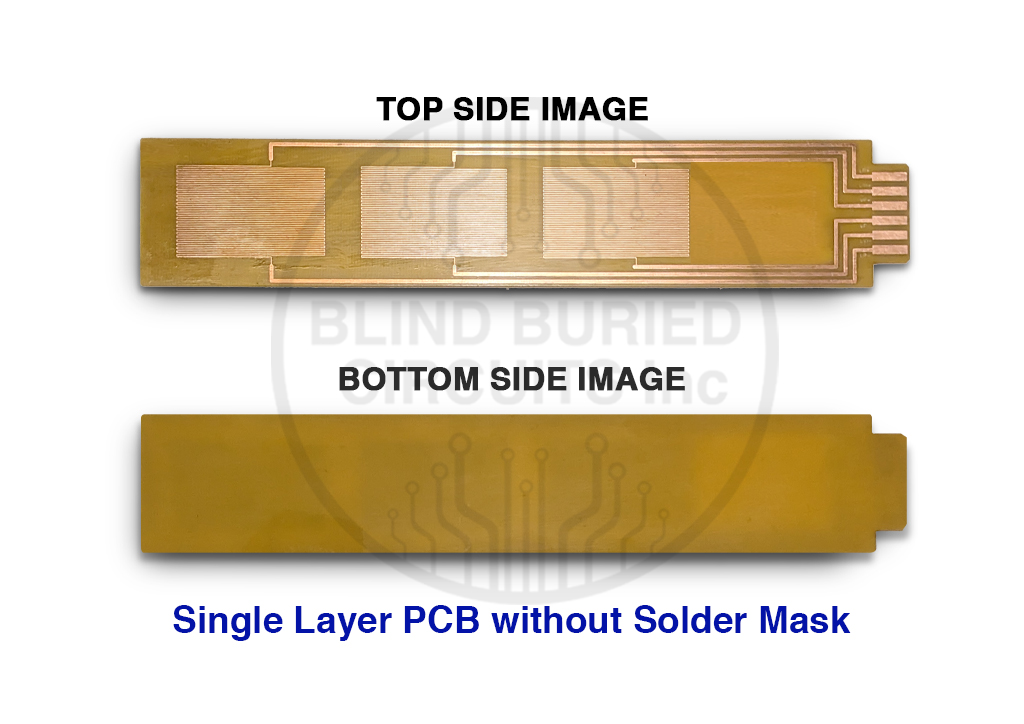 Single Layer PCB without Solder Mask